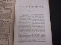 1867 LADIES' REPOSITORY LITERATURE & RELIGION MAGAZINE LOT OF 10 - WR 241H
