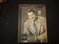 1947 JANUARY 10 CINE REVUE FRENCH MAGAZINE - GARY COOPER COVER - E 24724