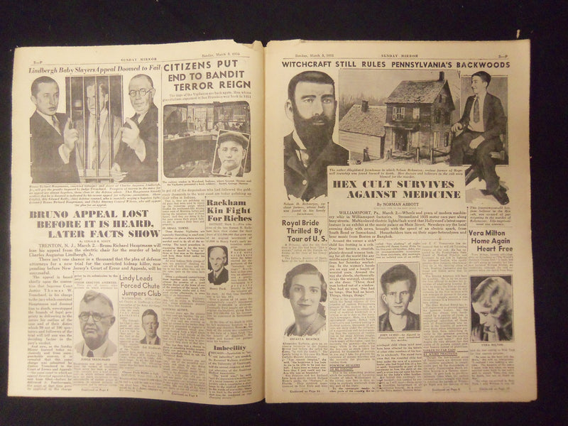 1935 MAR 3 NEW YORK SUNDAY MIRROR-BRUNO DOOMED TO LOSE APPEAL 2ND TRIAL-NP 2253