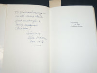 1976 MYSTERY OF THE GOLDEN RAM HARDCOVER BOOK INSCRIBED BY RUTH MALONE - D 409