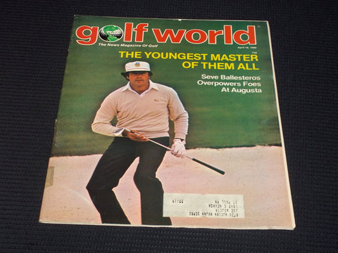 1980 APRIL 18 GOLF WORLD MAGAZINE - SEVE BALLESTEROS FRONT COVER - E 6988