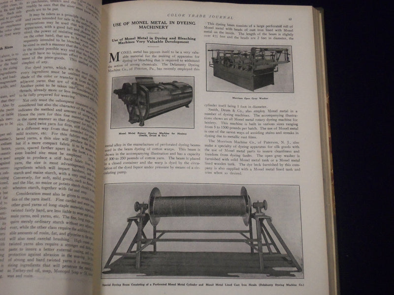1918-1925 COLOR TRADE JOURNAL MAGAZINE BOUND VOLUME LOT OF 15 - ILLUS. - KD 3080