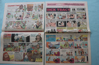 1969-1974 SATURDAY-SUNDAY COLOR COMIC SECTIONS - LOT OF 3 - NP 9175