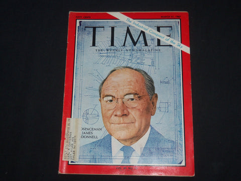 1967 MARCH 31 TIME MAGAZINE - JAMES S. MCDONNELL - T 2016
