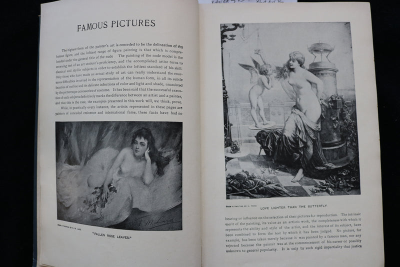 1900'S FAMOUS PICTURES BY RENOWNED ARTISTS - HARDCOVER BOOK - KD 9560