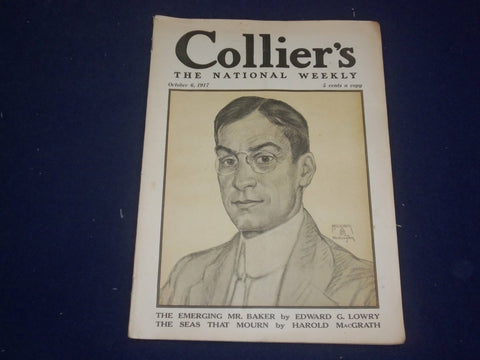 1917 OCTOBER 6 COLLIER'S MAGAZINE - THE EMERGING MR. BAKER - ST 6721