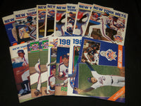 1984-1989 NEW YORK METS SCORECARD MAGAZINES LOT OF 14 - CALENDAR - O 2805A