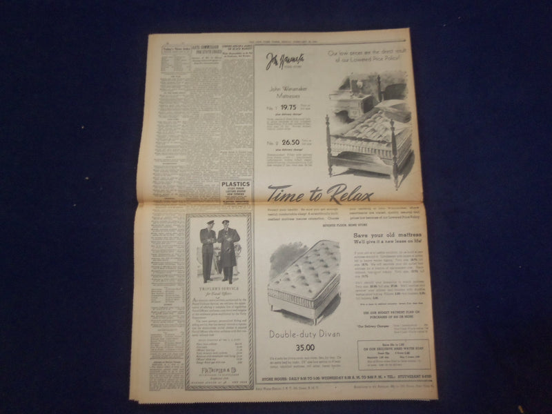 1944 FEB 18 NEW YORK TIMES - TRUK ATTACKED BY STRON U.S. SEA-AIR FORCES- NP 6556