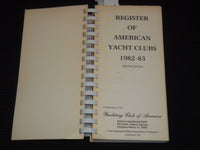 1982-1983 REGISTER OF AMERICAN YACHT CLUBS - SOFTOCVER - KD 5981Y