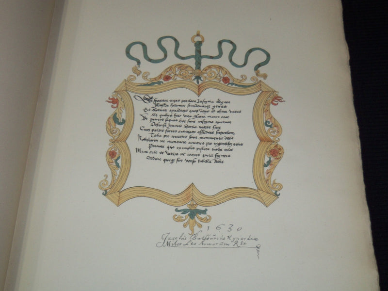 1878 SIR DAVID LYNDSAY HERALDIC MANUSCRIPT FACSIMILE VOLUME - DAVID LAING- Z 263