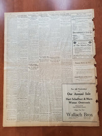1921 JANUARY 1 NEW YORK TIMES NEWSPAPER-SOBER CROWDS JAM STREETS OF CITY-NT 8084