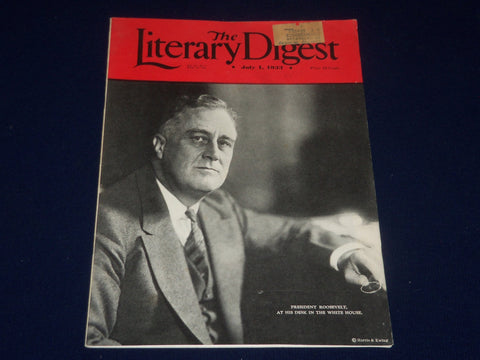 1933 JULY 1 THE LITERARY DIGEST MAGAZINE - PRESIDENT FRANKLIN ROOSEVELT- SP 2618