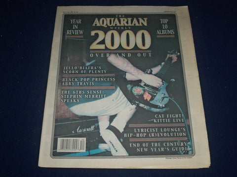 2001 DECEMBER 27-JANUARY 3 AQUARIAN WEEKLY NEWSPAPER - OVER AND OUT - J 1168