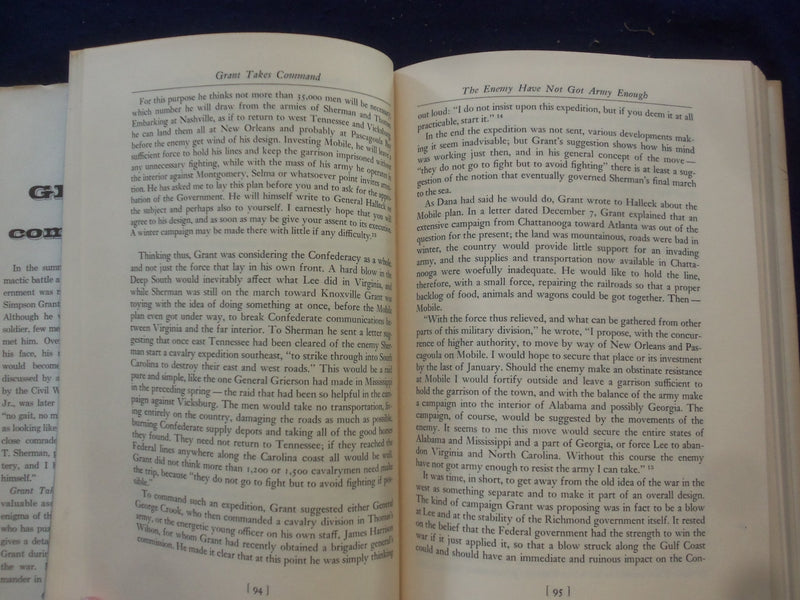 1969 GRANT TAKES COMMAND HARDCOVER BOOK BY BRUCE CATTON - KD 8263