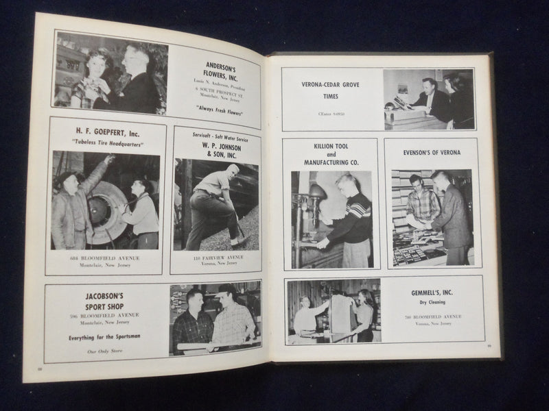 1956 SHADOWS HENRY B. WHITEHORNE HIGH SCHOOL YEARBOOK - VERONA, NJ - YB 3020