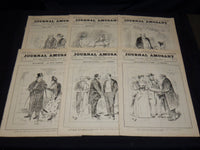 1893 JOURNAL AMUSANT ILLUSTRE FRENCH MAGAZINE LOT OF 29 - FASHION ILLUS- O 3197G