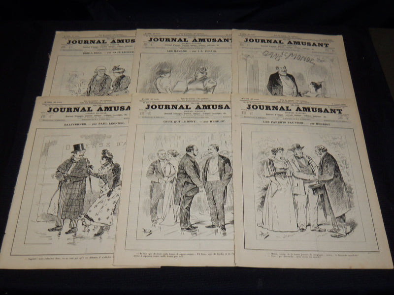 1893 JOURNAL AMUSANT ILLUSTRE FRENCH MAGAZINE LOT OF 29 - FASHION ILLUS- O 3197G