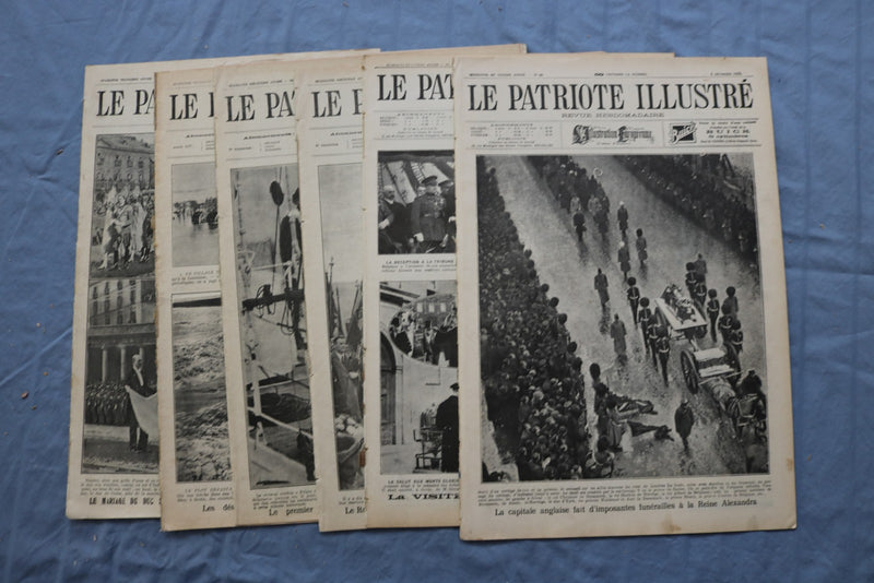 1920-1928 LE PATRIOTE ILLUSTRE MAGAZINE - FRENCH - LOT OF 56 - O 3849