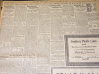 1918 JANUARY 22 NEW YORK TIMES NEWSPAPER - PRESIDENT INDORSES BAKER - NT 7940