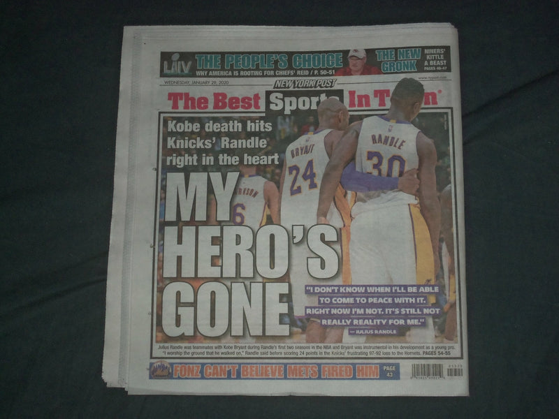 2020 JANUARY 29 NEW YORK POST NEWSPAPER - FOTIS DULOS TRIES TO KILL HIMSELF
