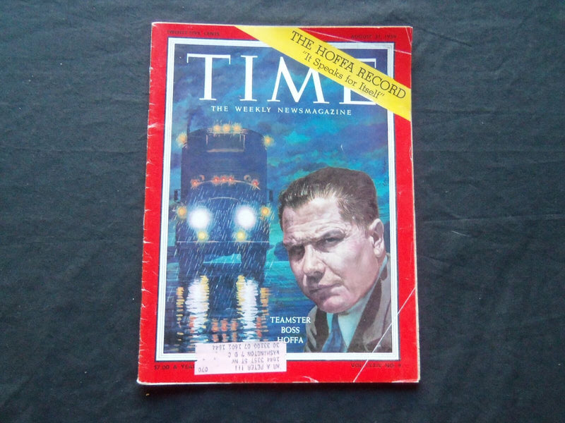 1959 AUGUST 31 TIME MAGAZINE - JIMMY HOFFA - T 1705