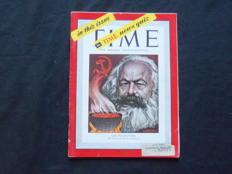 1948 FEBRUARY 23 TIME MAGAZINE - KARL HEINRICH MARX - T 1110