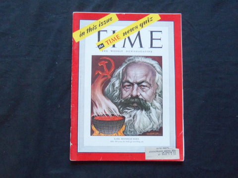 1948 FEBRUARY 23 TIME MAGAZINE - KARL HEINRICH MARX - T 1110