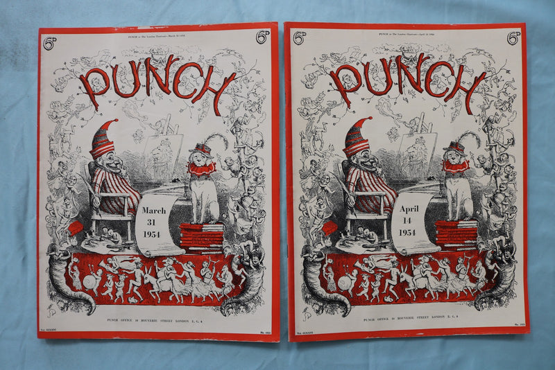 1954 PUNCH MAGAZINE - LOT OF 25 - O 3970