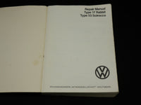 1977 VOLKSWAGEN RABBIT REPAIR MANUAL - TYPE 17 & TYPE 53 - SCIROCCO - R 715H