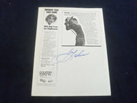 JAN STEPHENSON AUTOGRAPHED PHOTOCOPY MAGAZINE ADVERTISEMENT PHOTOGRAPH