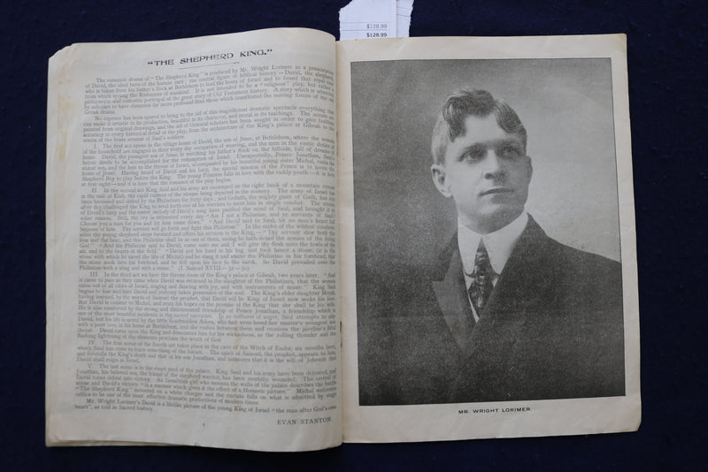 1904 OCTOBER 10 THE SHEPHERD KING - MAJESTIC THEATRE - PROGRAM - BOSTON - K 1661