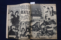 1965 JUNE TEEN PIN-UPS MAGAZINE - THE BEATLES PHOTOS AND ARTICLES - E 18592