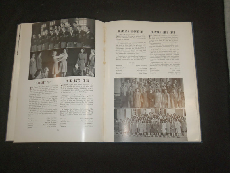 1943 NEW JERSEY STATE TEACHERS COLLEGE AT TRENTON YEARBOOK -TRENTON, NJ- YB 2297
