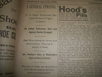 1898 OCT-DEC LEWISTON EVENING JOURNAL NEWSPAPER VOLUME - LEWISTON MAINE - BV 10
