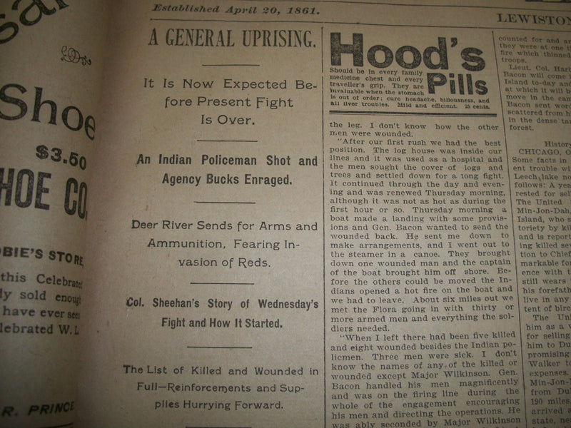 1898 OCT-DEC LEWISTON EVENING JOURNAL NEWSPAPER VOLUME - LEWISTON MAINE - BV 10