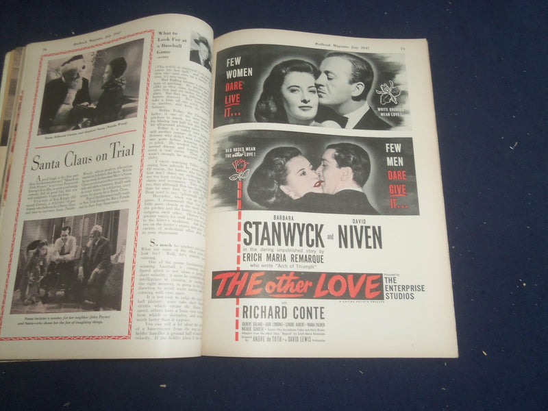 1947 JULY REDBOOK MAGAZINE - LOVE SHOULD BE LAUGHTER - SP 6257H