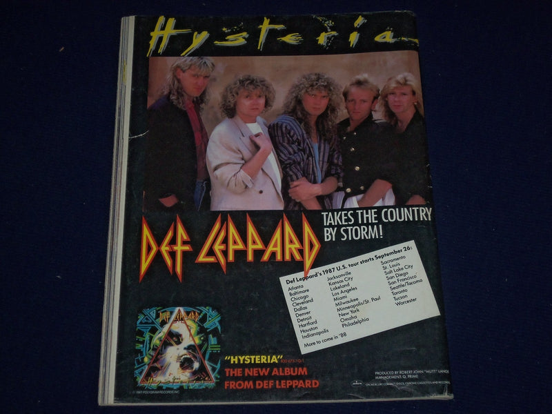 1987 SEPTEMBER 30 CIRCUS MAGAZINE - LIVE ROCK! COVER - GREAT PHOTOS - J 468