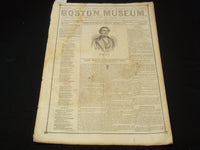 1851 JANUARY 4 THE BOSTON MUSEUM NEWSPAPER - GOVERNOR HUNT & BRIGGS - NP 9037