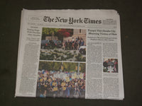 2018 OCTOBER 31 NEW YORK TIMES - TRUMP'S PITTSBURGH VISIT DIVIDES MOURNING CITY