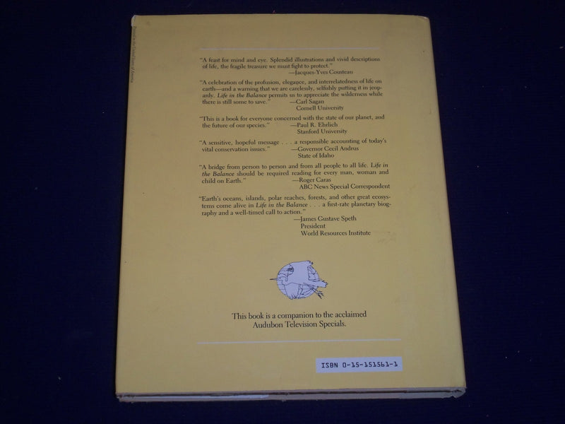 1987 LIFE IN THE BALANCE BOOK BY DAVID RAINS WALLACE - GREAT PHOTOS - KD 2698
