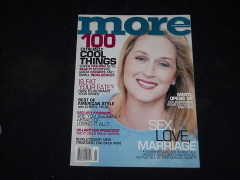 2002 DEC-2003 JAN MORE MAGAZINE - MERYL STREEP COVER - B 274
