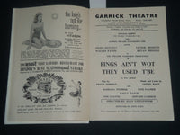 1960 FEBRUARY 11 FINGS AIN'T WOT THEY USED T'BE GARRICK PROGRAM - J 4285