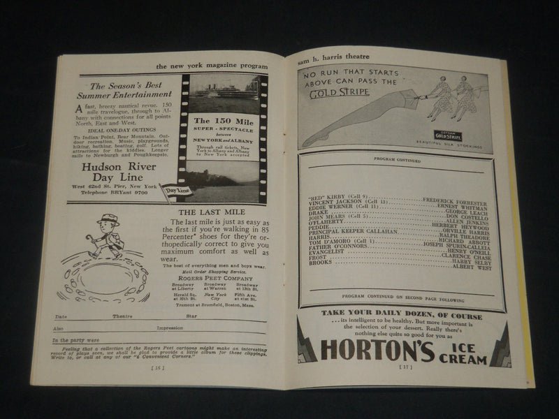 1930 THE LAST MILE - SAM H. HARRIS THEATRE PROGRAM - CALLEIA - J 5692