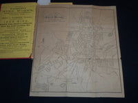 1859 WORCESTER ALMANAC DIRECTORY & BUSINESS ADVERTISER - FOLD OUT MAP - KD 5295G