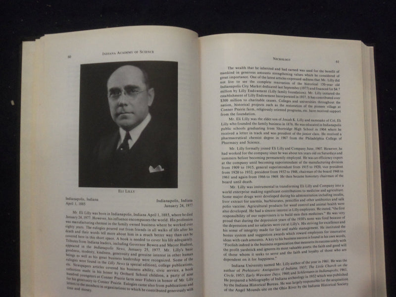 1977 INDIANA ACADEMY OF SCIENCE PROCEEDINGS HARDCOVER BOOK - KD 8291
