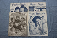 1906 PARIS QUI CHANTE REVUE ILLUSTRATEE MAGAZINE - FRENCH - LOT OF 32 - O 3847