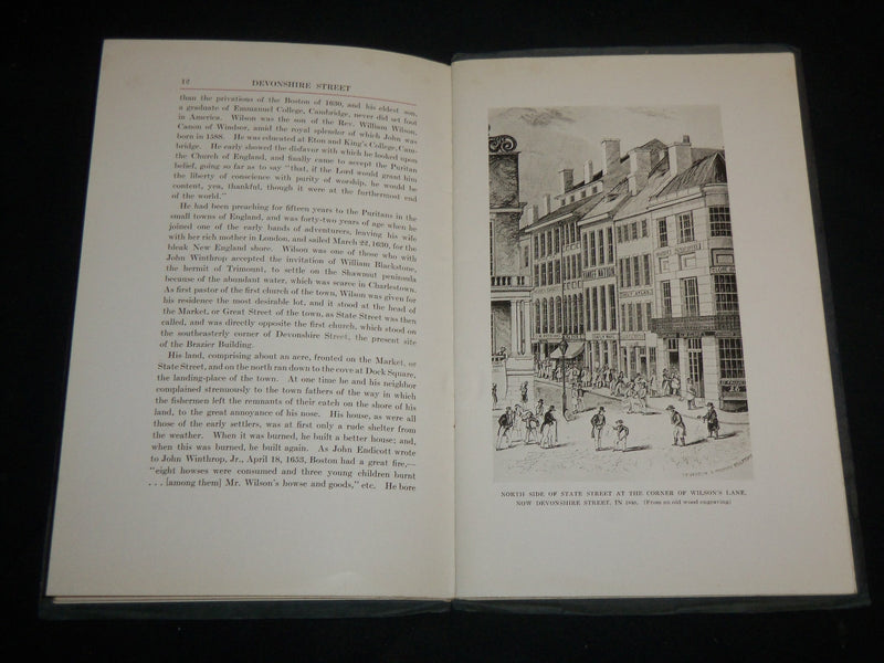 1912 DEVONSHIRE STREET 1630-1912 BOSTON PROGRAM BY PERRY WALTON - PHOTOS- J 6596