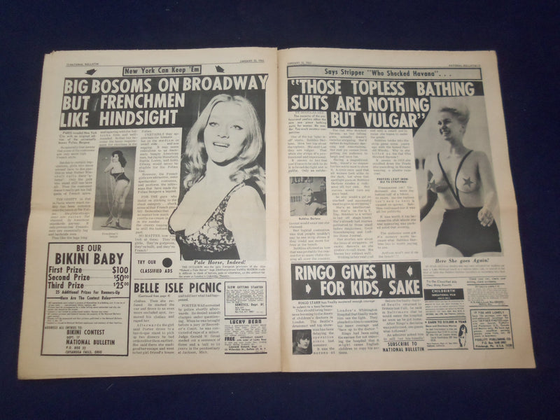 1965 JANUARY 10 NATIONAL BULLETIN NEWSPAPER - VISITS A MATRIMONY CLUB - NP 6930