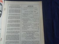 1921 JULY ASIA MAGAZINE - SPEAKING OF CAREERS- GREAT PHOTOS & STORIES - SP 1222O