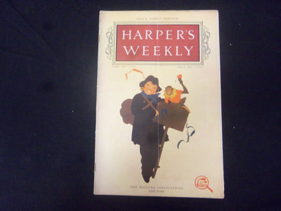 1914 FEBRUARY 7 HARPER'S WEEKLY MAGAZINE - NICE COVER & ILLUSTRATIONS - ST 2482